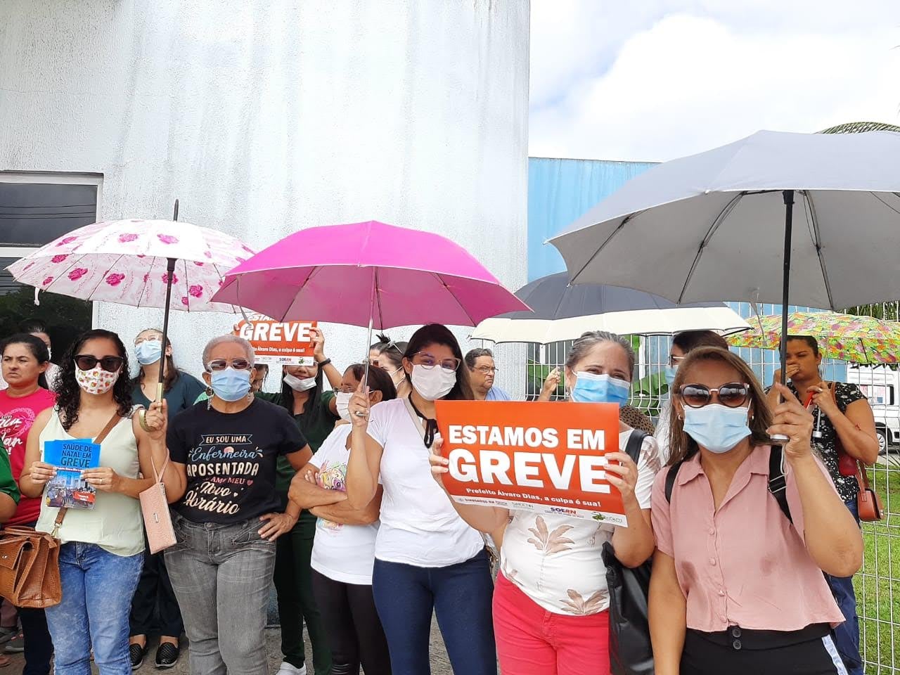 RN: Sem reajuste salarial há quase uma década, trabalhadores (as) da saúde de Natal estão em greve há 23 dias