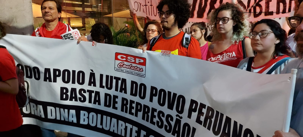 No Brasil, organizações realizam manifestações de apoio à luta no Peru
