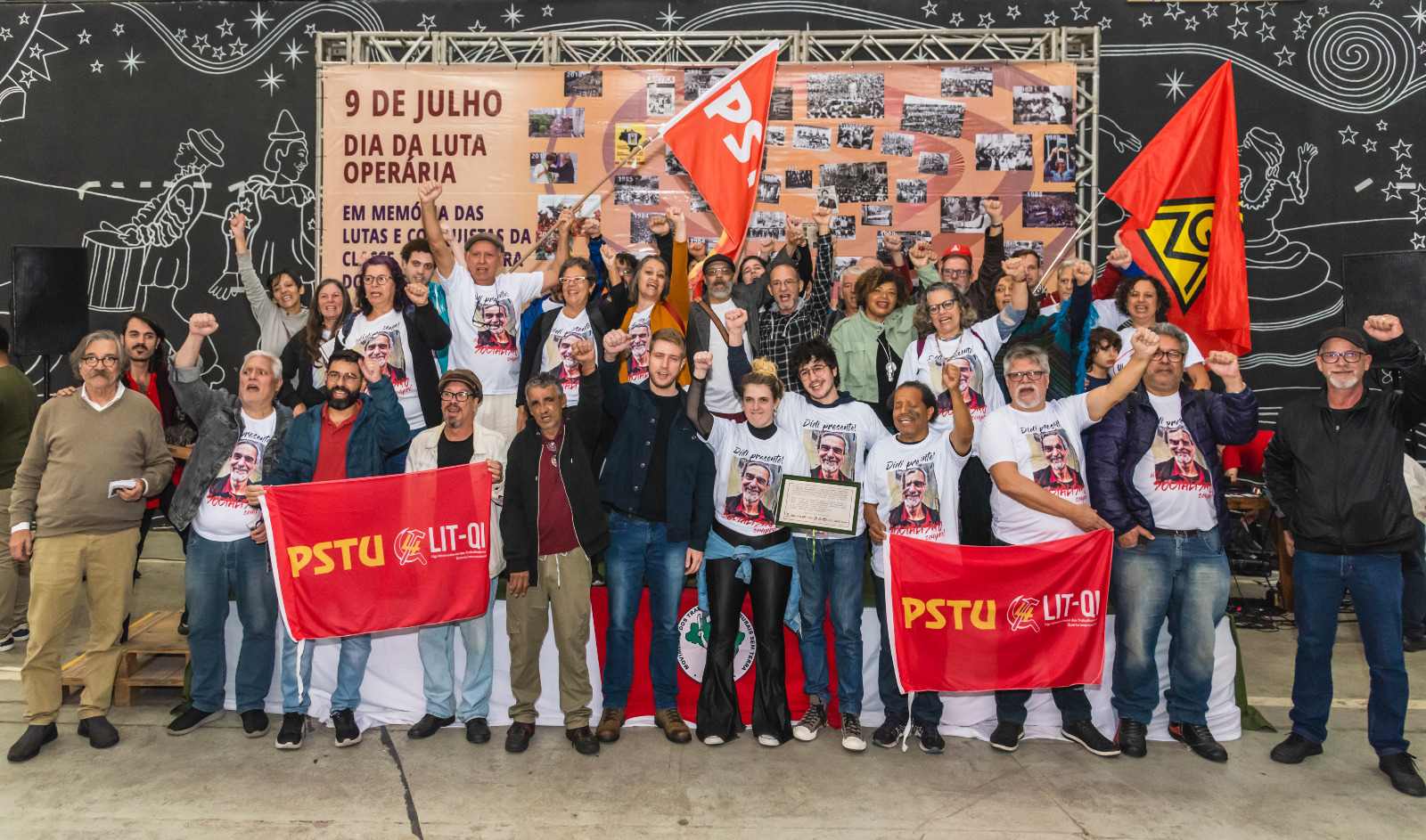 Dirceu Travesso, o ‘Didi’, recebeu homenagem no Dia da Luta Operária
