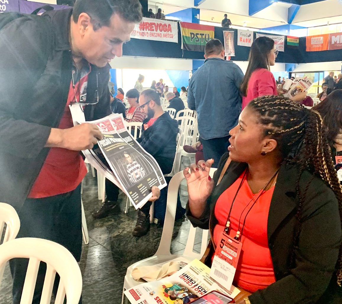 Jornal Opinião Socialista presente no 5º Congresso Nacional da CSP-Conlutas