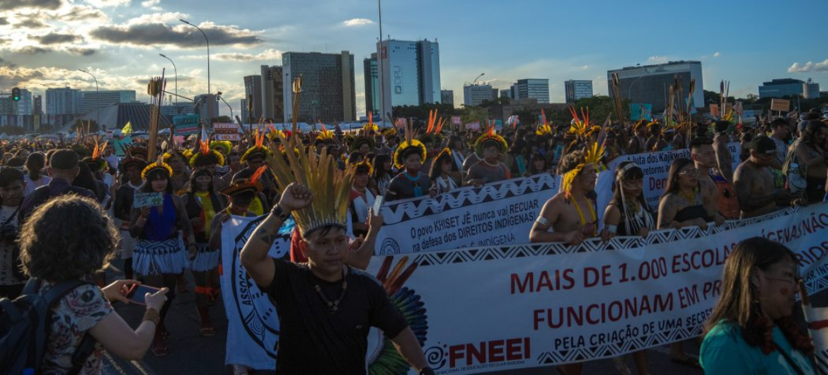 Acampamento Terra Livre: "Nosso marco é ancestral. Sempre estivemos aqui!"