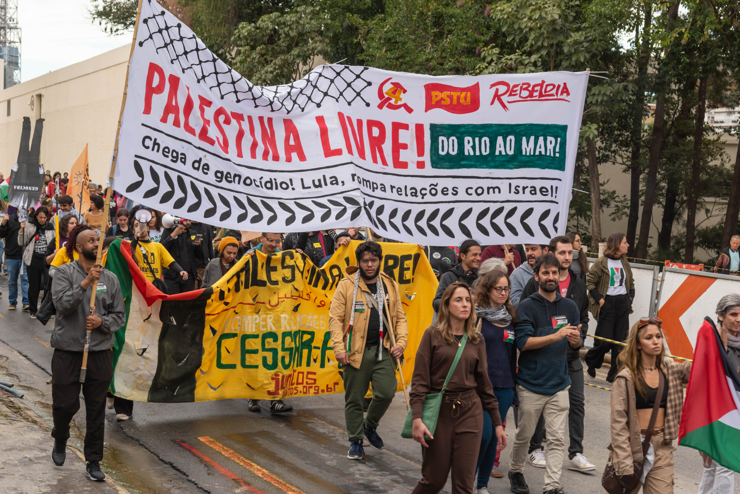 Mobilizações em apoio à Palestina aconteceram em todo o país e culminaram em grande ato em São Paulo