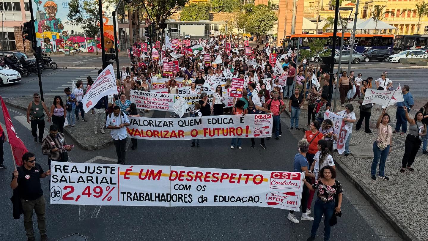 MG: PSTU apoia a greve dos trabalhadores em educação da rede municipal de Belo Horizonte