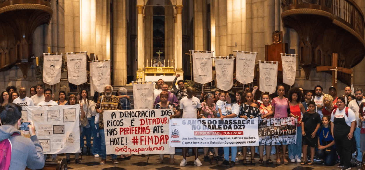 Missa na Sé relembra vida dos 9 jovens mortos pela polícia nos seis anos do Massacre de Paraisópolis