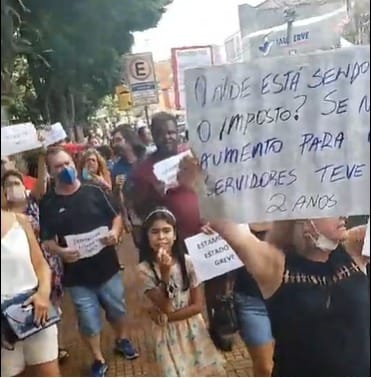 Jaú (SP): Servidores Municipais realizam mobilização pela reposição da inflação aos salários