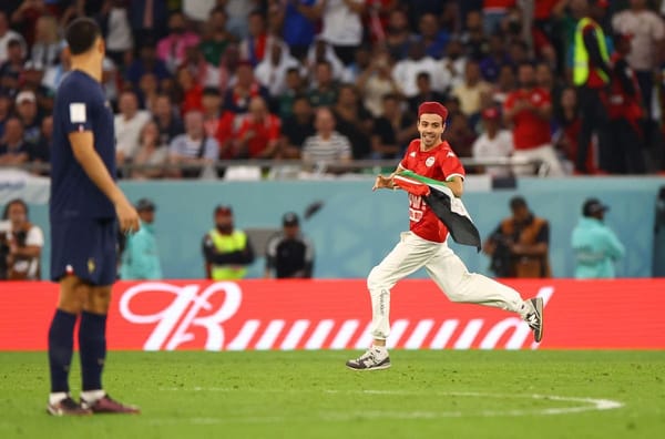 Na Copa dos protestos, bandeiras palestinas são destaque