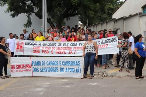 RN:Trabalhadores da educação de Ceará-Mirim entram em greve por reajuste no piso salarial da categoria