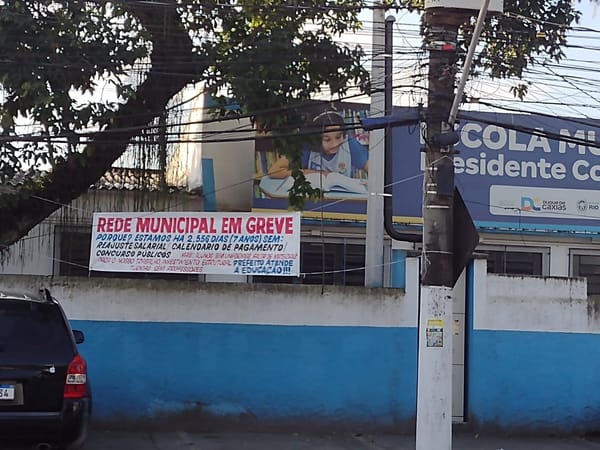 Todo apoio à greve da rede municipal de Duque de Caxias (RJ)!