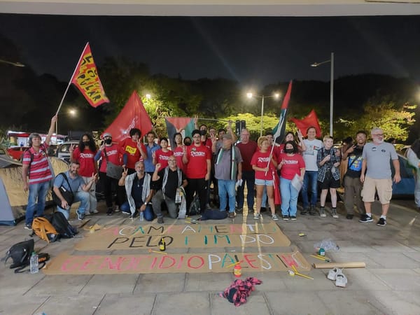Estudantes acampam na USP em apoio ao povo palestino