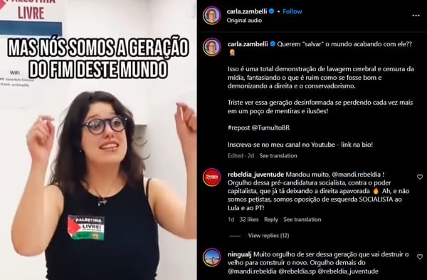 Todo apoio à camarada Mandi Coelho contra os ataques da extrema direita